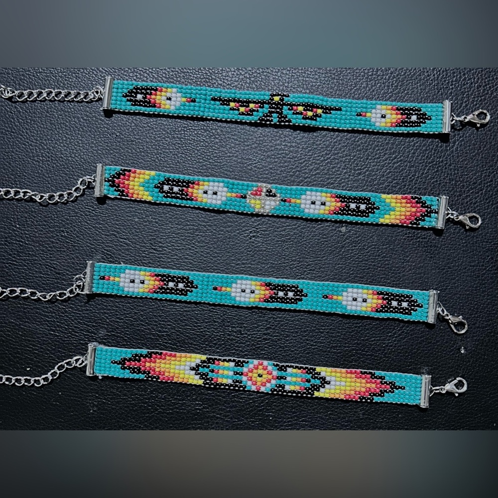 Colorful Beaded Bracelet Set of 4